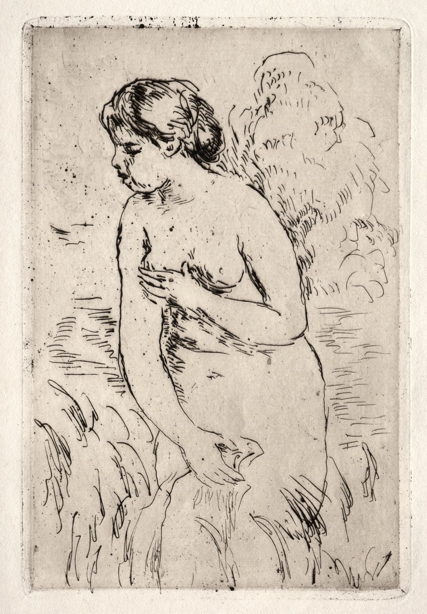Banhista de pé, com as pernas. de Pierre Auguste Renoir