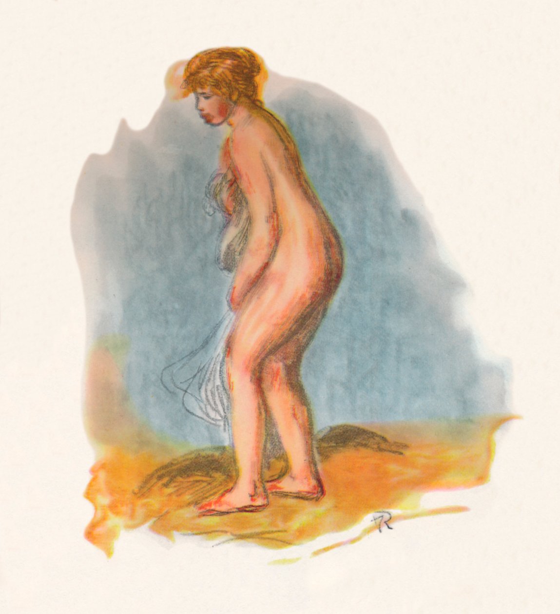 Banhista de pé, 1946 de Pierre Auguste Renoir