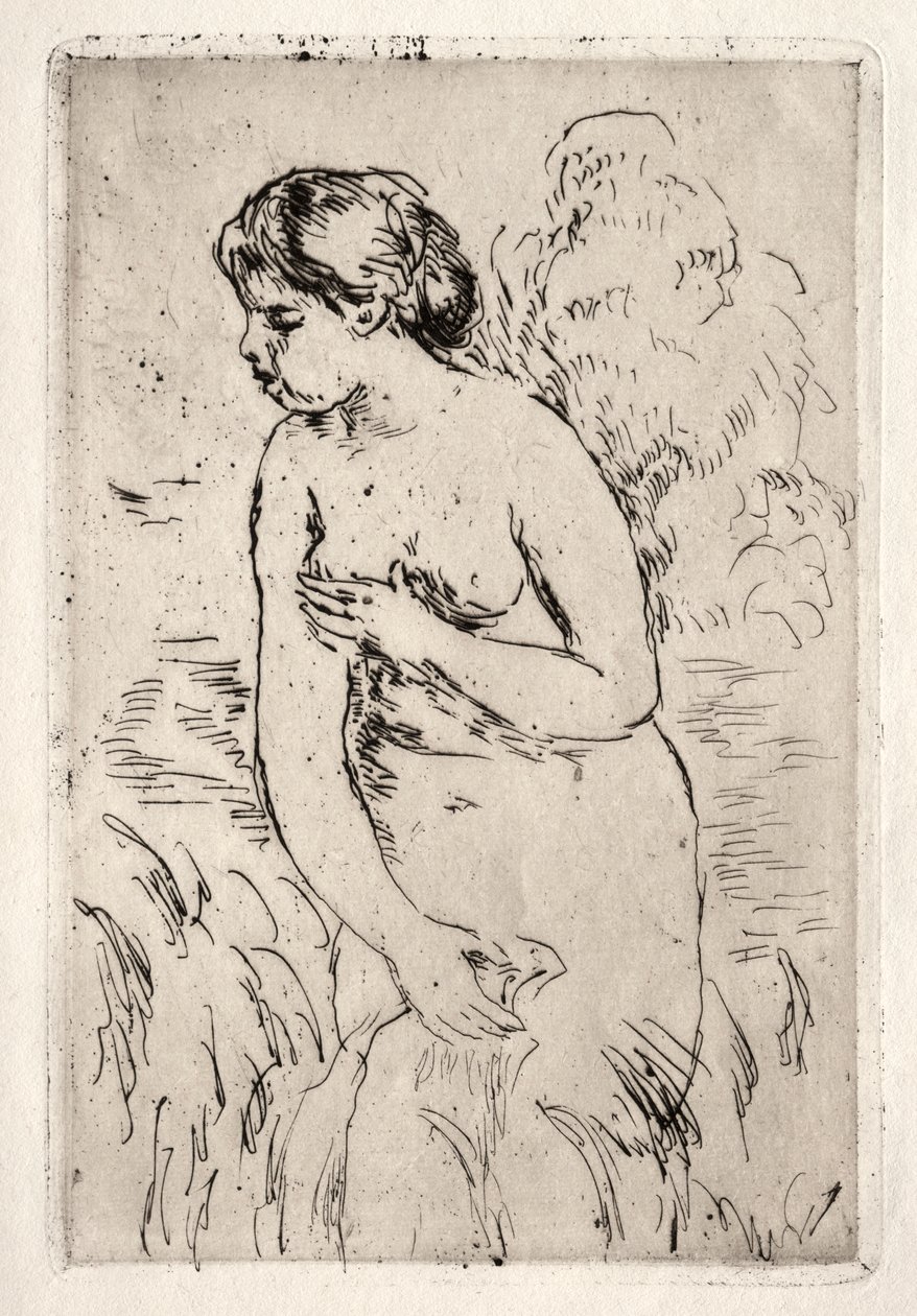 Banhista de pé até os joelhos de Pierre Auguste Renoir