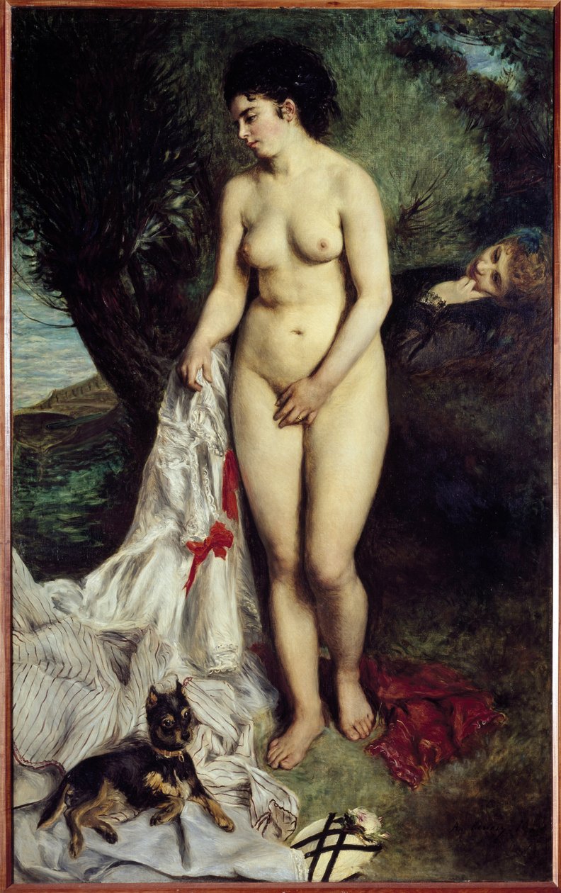 Banho com grifo Pintura de Pierre-Auguste Renoir (1841-1919) 1870 Dim 184x115 cm São Paulo, Museu de Arte Brasil de Pierre Auguste Renoir