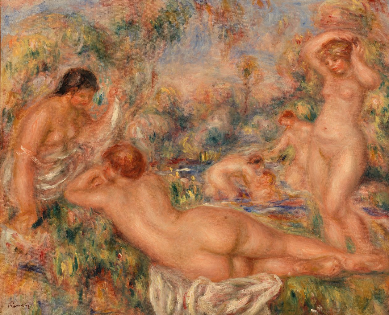Banhistas de Pierre Auguste Renoir