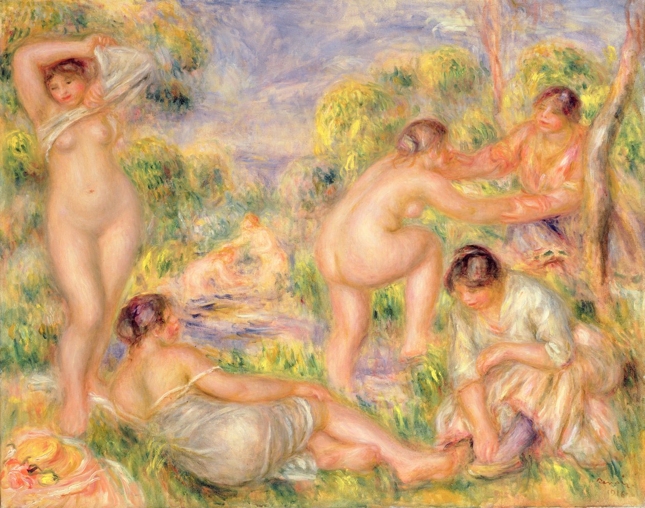 Grupo Banho de Pierre Auguste Renoir