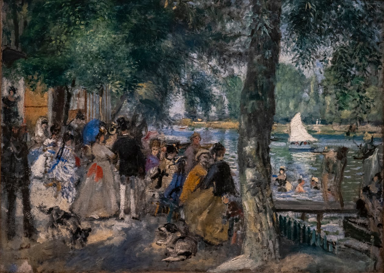 Banho no Sena (La Grenouillère) de Pierre Auguste Renoir