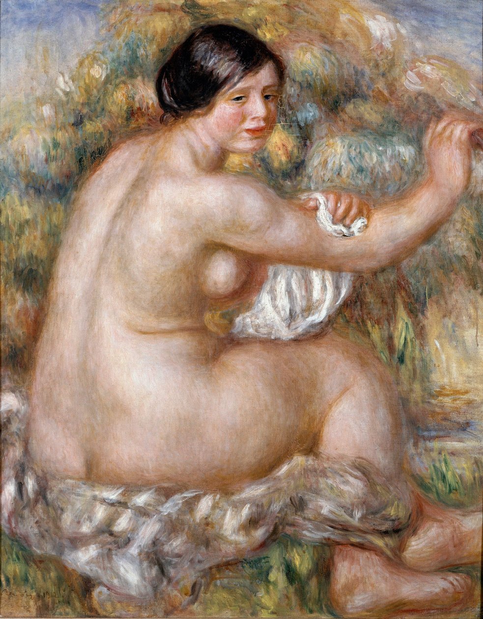 Uma grande sessão nua. Pintura de Pierre Auguste RENOIR (1841-1919) de Pierre Auguste Renoir