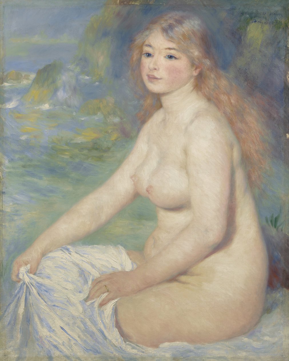 Banhista loiro, 1881 de Pierre Auguste Renoir