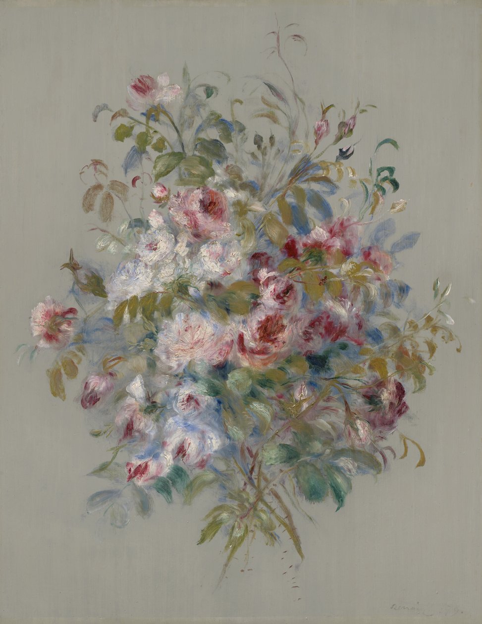 Buquê de rosas, 1879 de Pierre Auguste Renoir