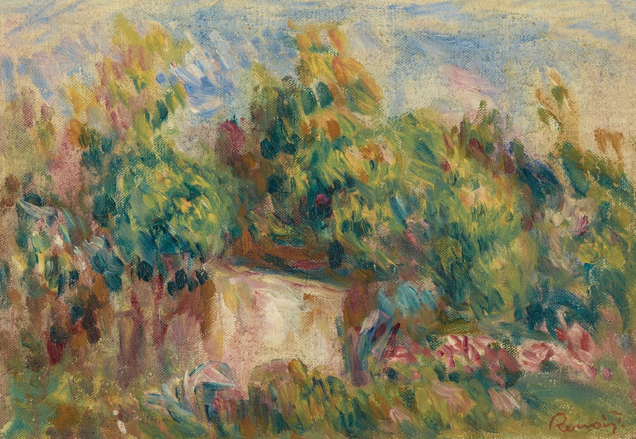 Cabanon perto das Colettes de Pierre Auguste Renoir