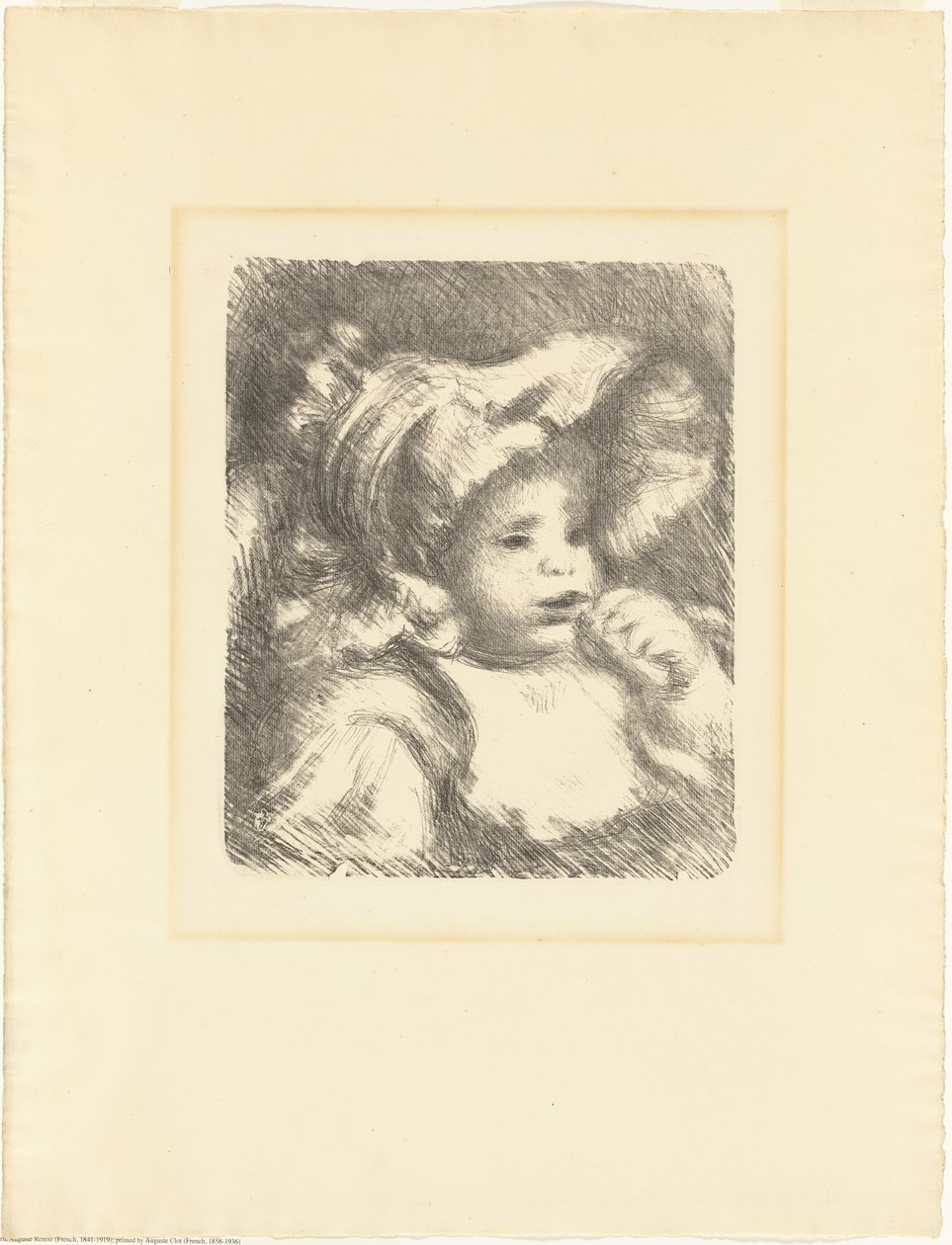 Criança com um biscoito (Jean Renoir) de Pierre-Auguste Renoir