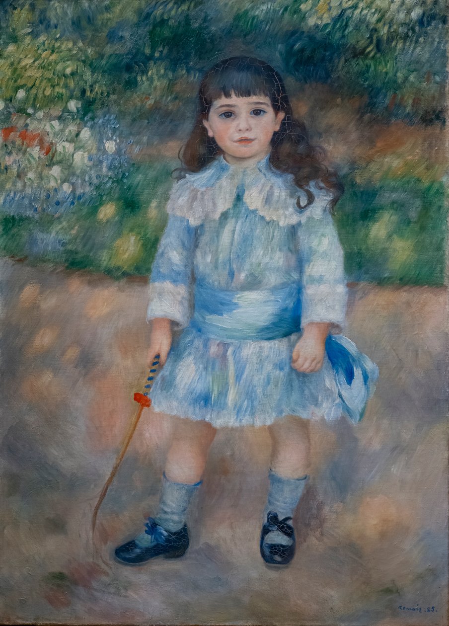 As crianças jogam uma tragédia Crianças jorrando tragédia (título no objeto) de Pierre Auguste Renoir