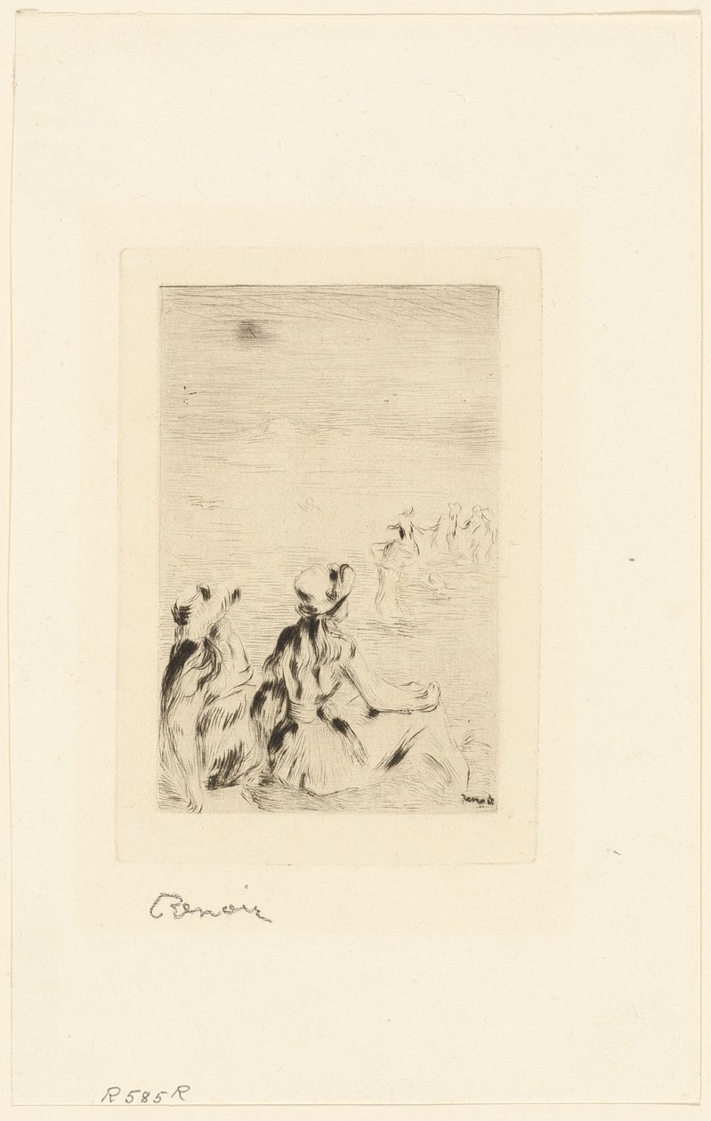 Crianças na praia, Berneval de Pierre Auguste Renoir