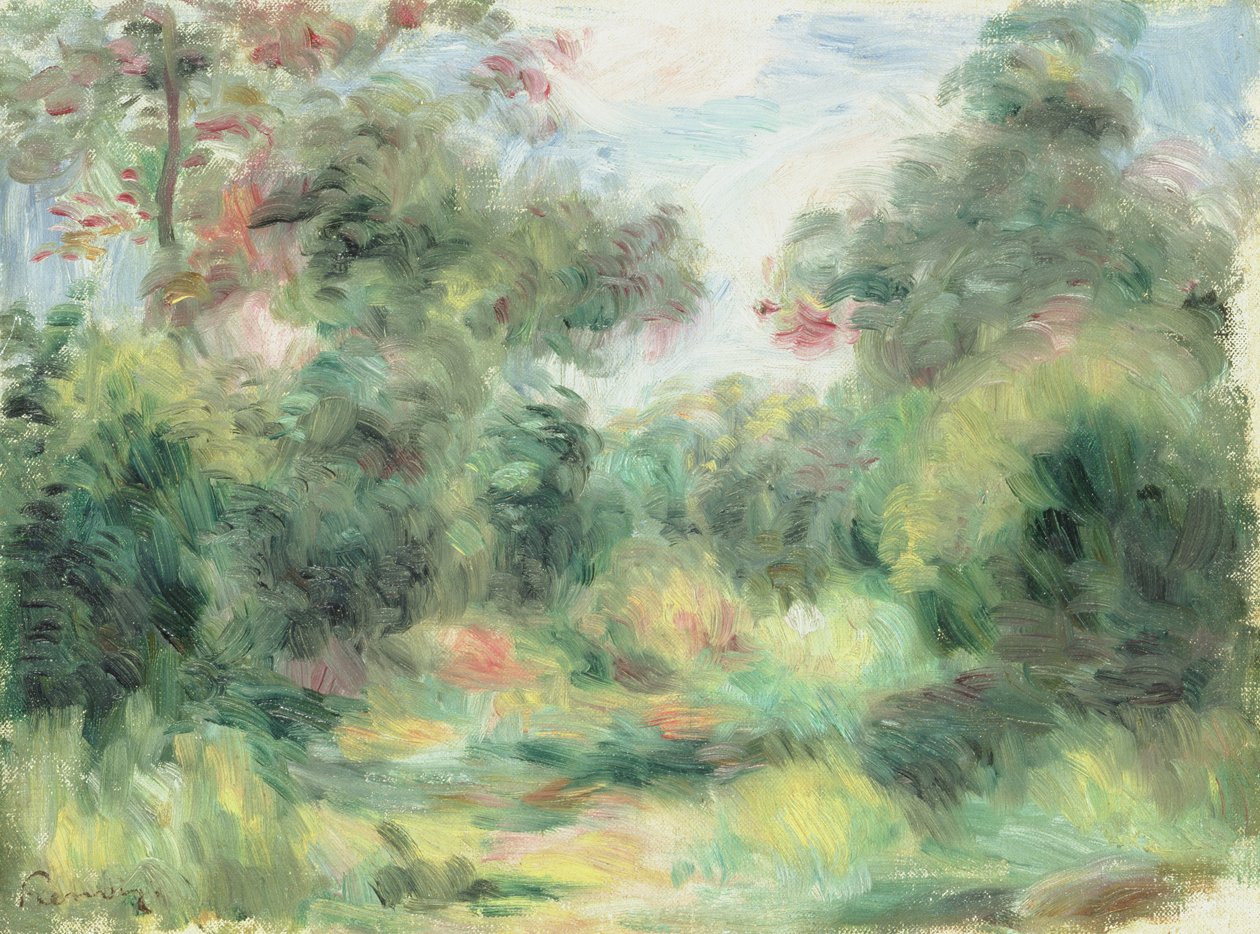 Clairiere, c.1900 (óleo sobre tela) de Pierre Auguste Renoir