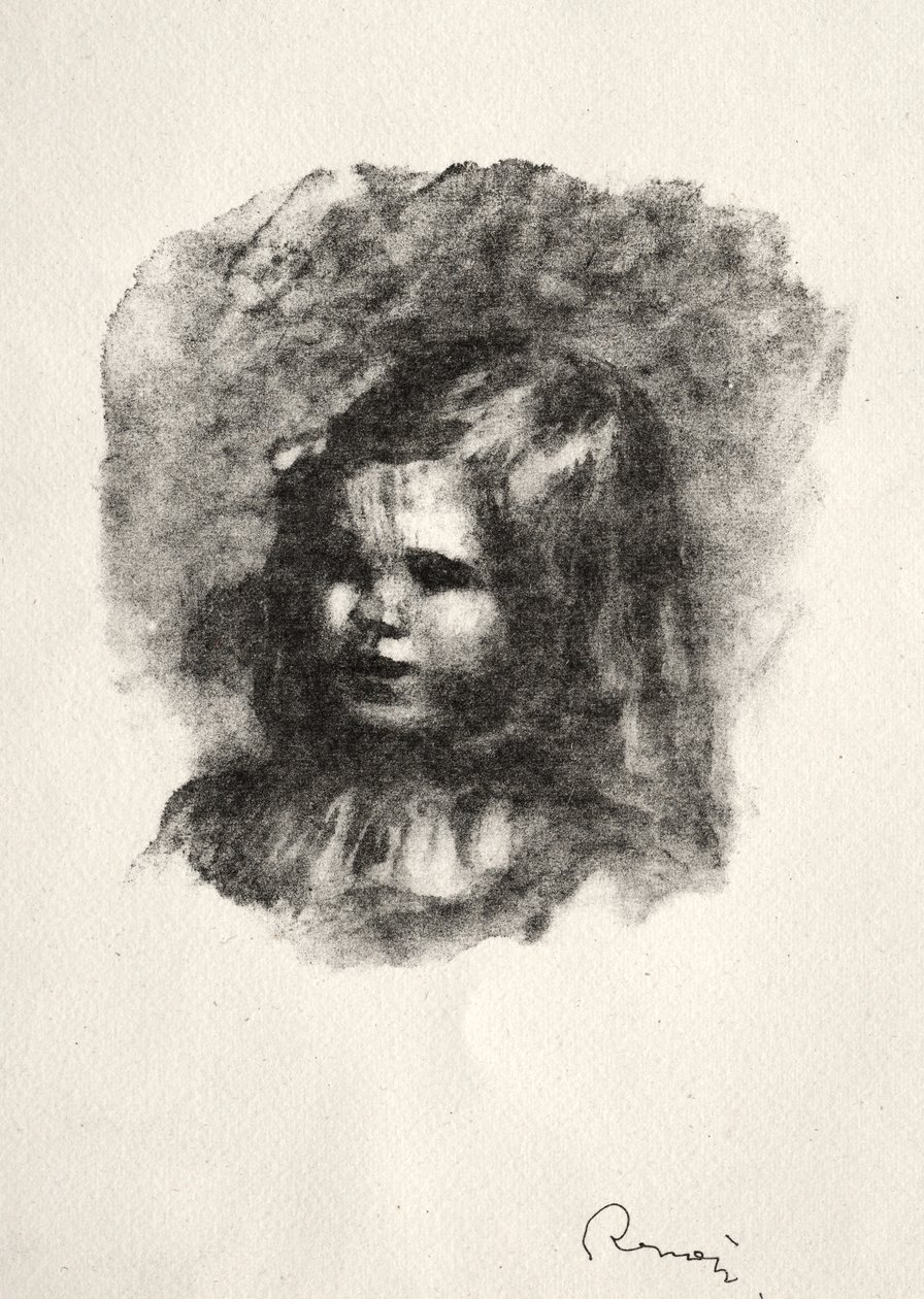 Claude Renoir, Virado à Esquerda de Pierre Auguste Renoir