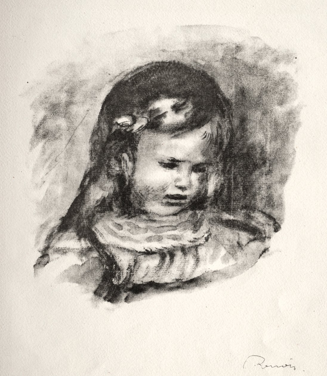 Claude Renoir, de cabeça para baixo de Pierre Auguste Renoir