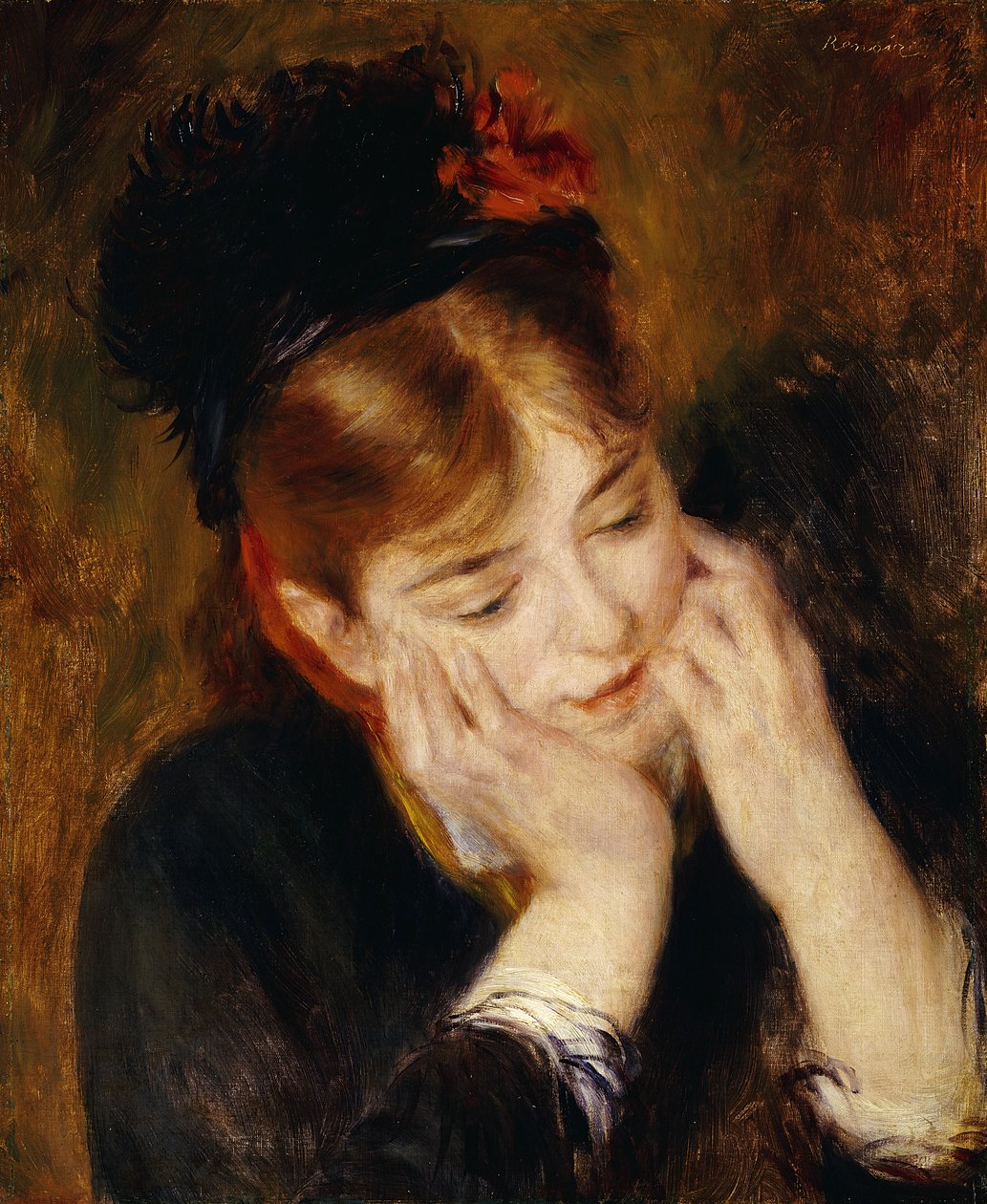 Contemplação, 1877 de Pierre Auguste Renoir
