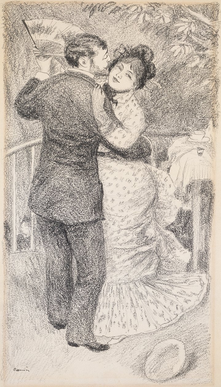 Dança do campo, 1883 de Pierre Auguste Renoir