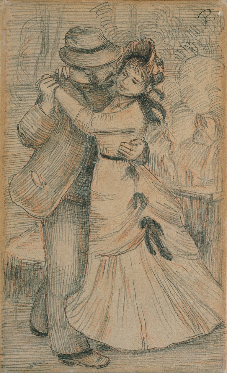 Dança do campo, 1883 de Pierre Auguste Renoir