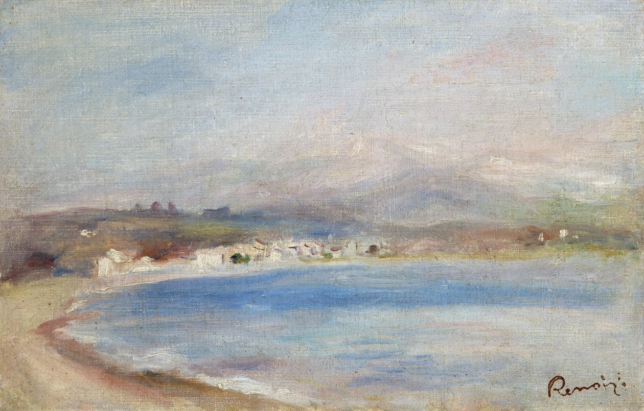 Cros de Cagnes, Mar, Montanhas, c.1910 (óleo sobre tela) de Pierre Auguste Renoir