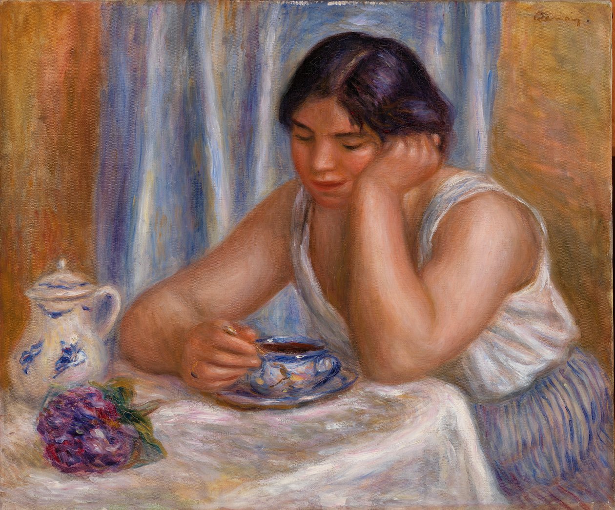 Taça de Chocolate (Mulher a tomar chocolate) de Pierre Auguste Renoir