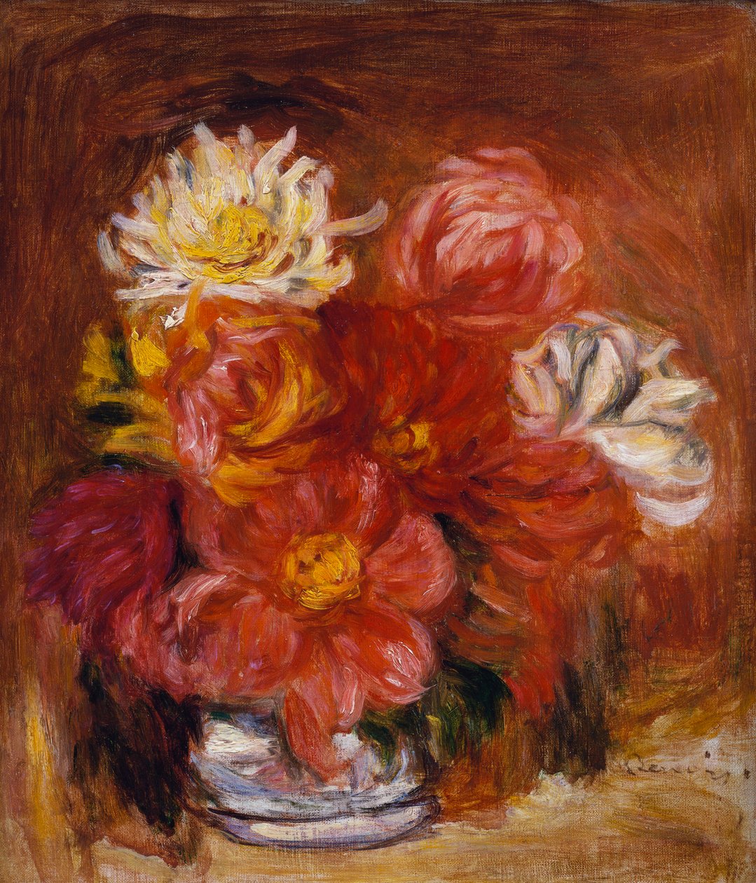Dália, c.1890 de Pierre Auguste Renoir