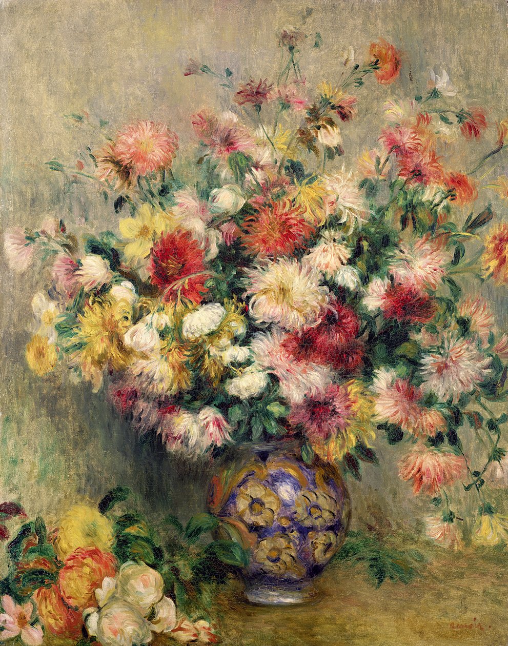 Dálias de Pierre Auguste Renoir