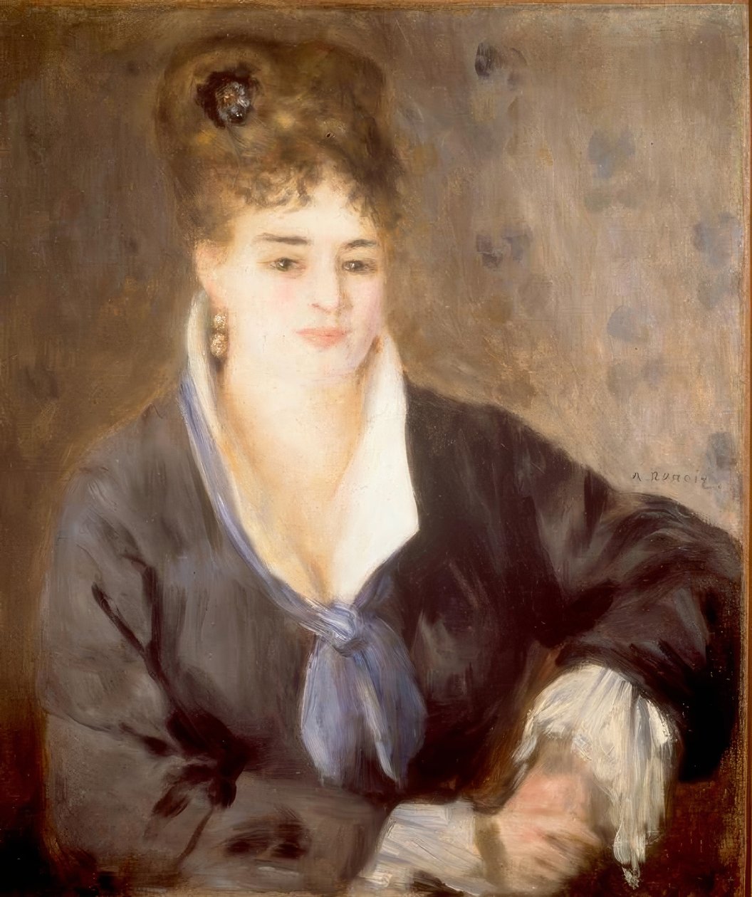 Senhora de preto de Pierre Auguste Renoir