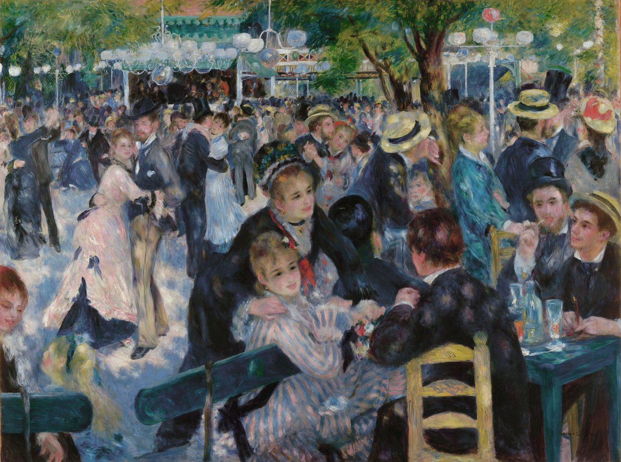 Dançar no Moulin de la Galette de Pierre Auguste Renoir