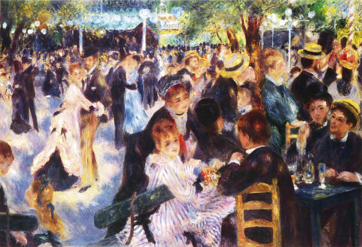Dançar na Mouline de la Galette de Pierre Auguste Renoir