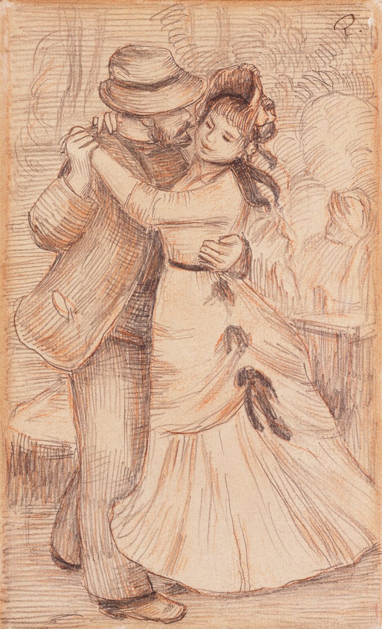 Dança no país, 1883 de Pierre Auguste Renoir