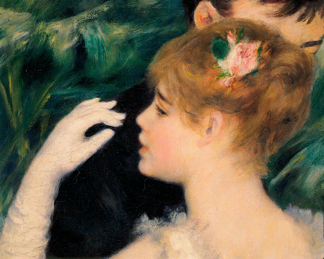 Dança na Cidade - A pintora francesa Suzanne Valadon (1865-1938) foi um dos modelos (detalhe) de Pierre Auguste Renoir