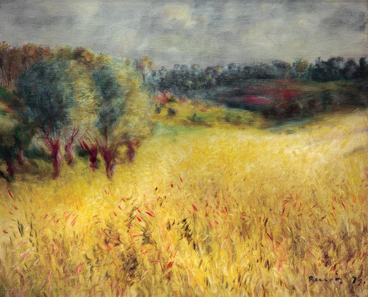 O milharal de Pierre Auguste Renoir