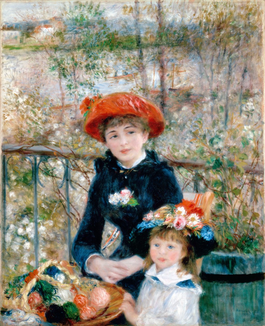Deutsch: Auf der Terrasse English: On the Terrasse Français: Sur la terrasse de Pierre Auguste Renoir