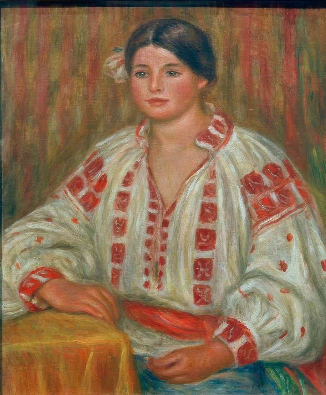 A blusa búlgara de Pierre Auguste Renoir