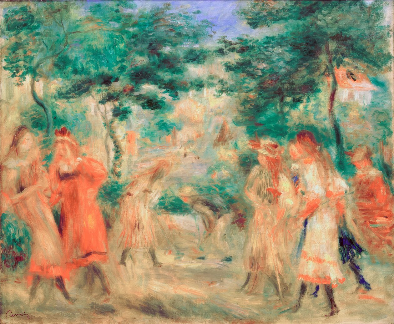 Crianças no jardim de Montmartre de Pierre Auguste Renoir