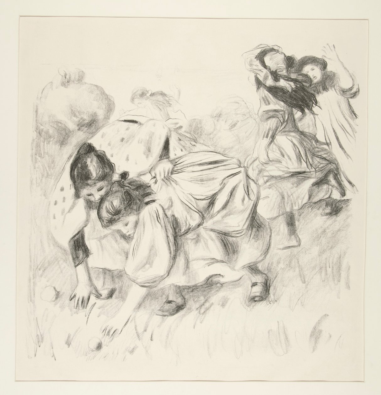 Enfants jouant ? la balle (Crianças a brincar à bola) de Pierre Auguste Renoir