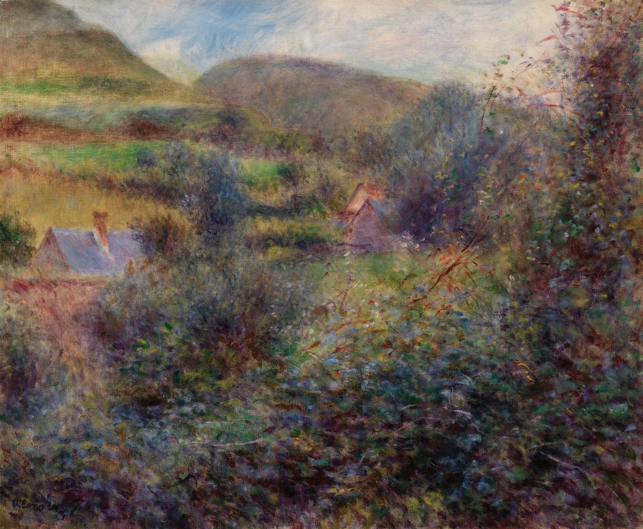 Arredores de Berneval de Pierre Auguste Renoir
