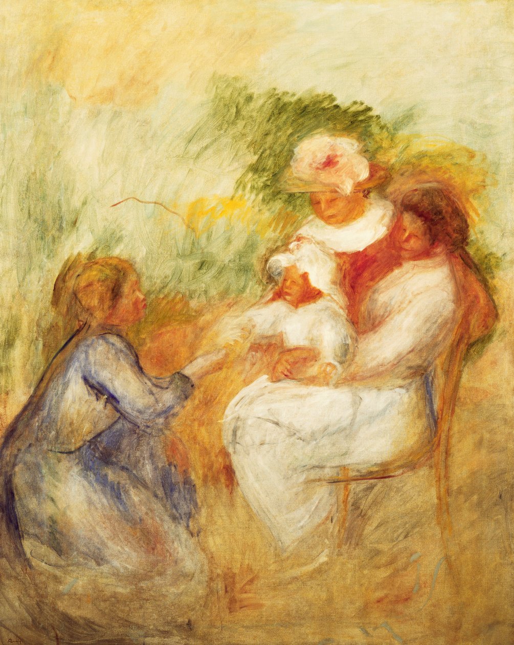 Família; A família, c. 1896 de Pierre Auguste Renoir