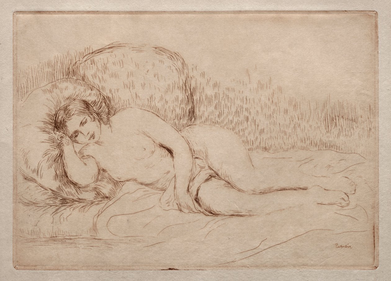 Mulher nua deitada de Pierre Auguste Renoir
