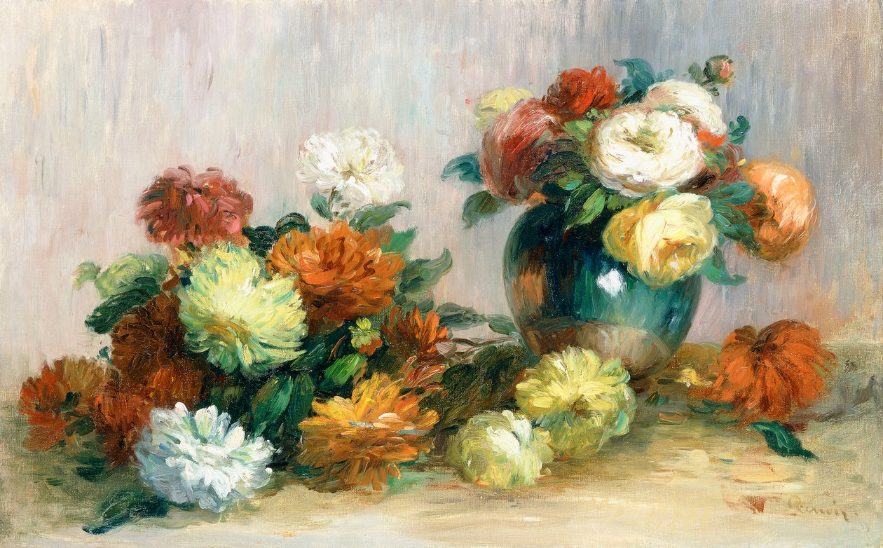 Grinaldas de flores, c.1880 de Pierre Auguste Renoir
