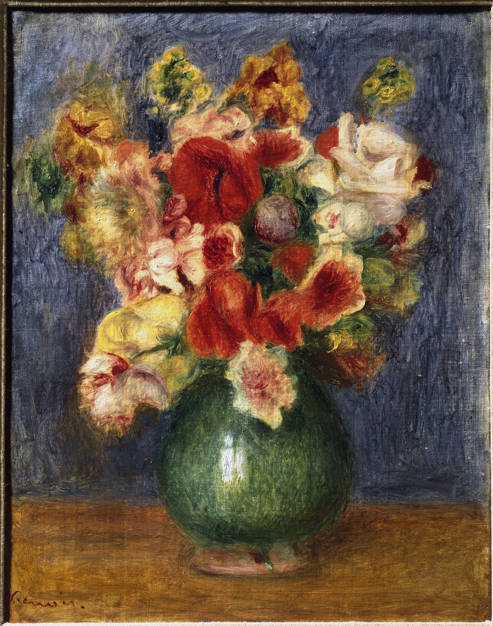 Flores em vaso (óleo sobre tela de Pierre Auguste Renoir