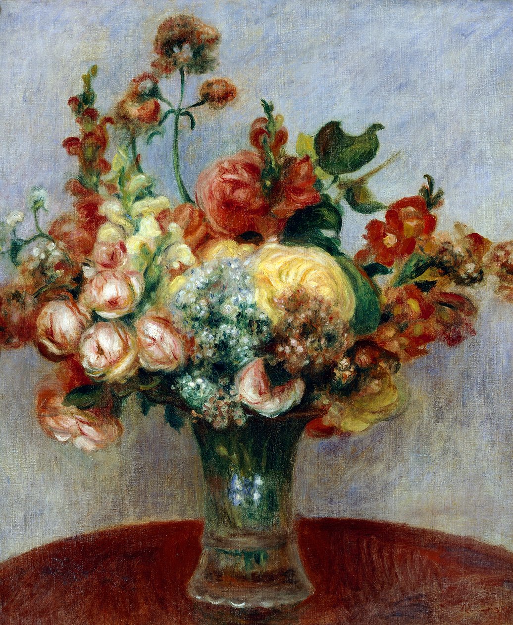 Flores em um vaso, de Pierre-Auguste Renoir de Pierre Auguste Renoir