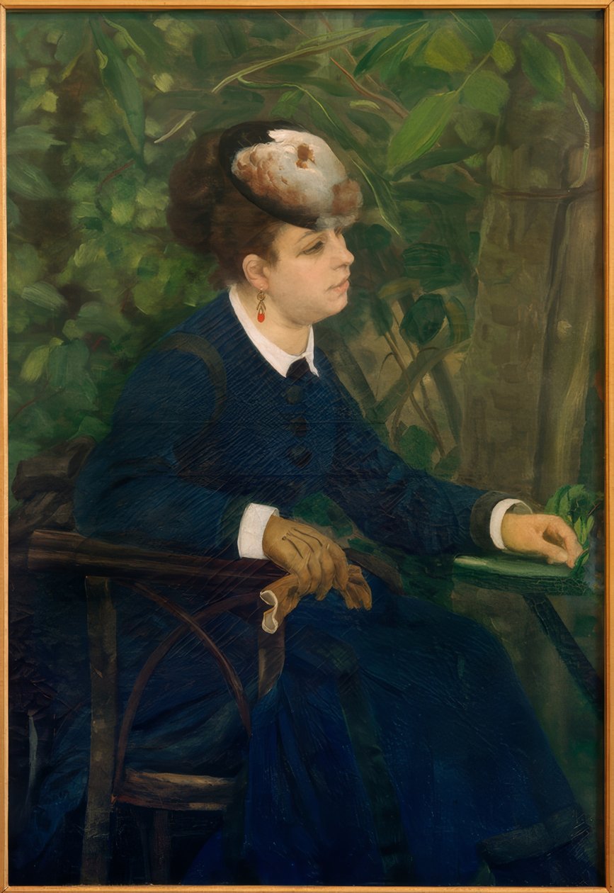 Mulher no jardim de Pierre Auguste Renoir