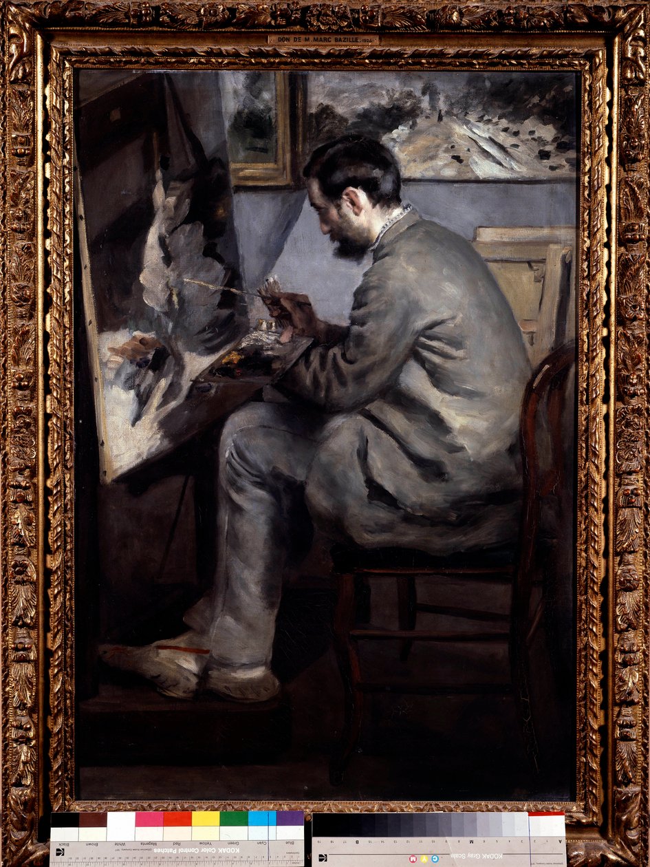 Frederic Bazille (1841-1870): retrato de Pierre Auguste Renoir (1841-1919) de Pierre Auguste Renoir