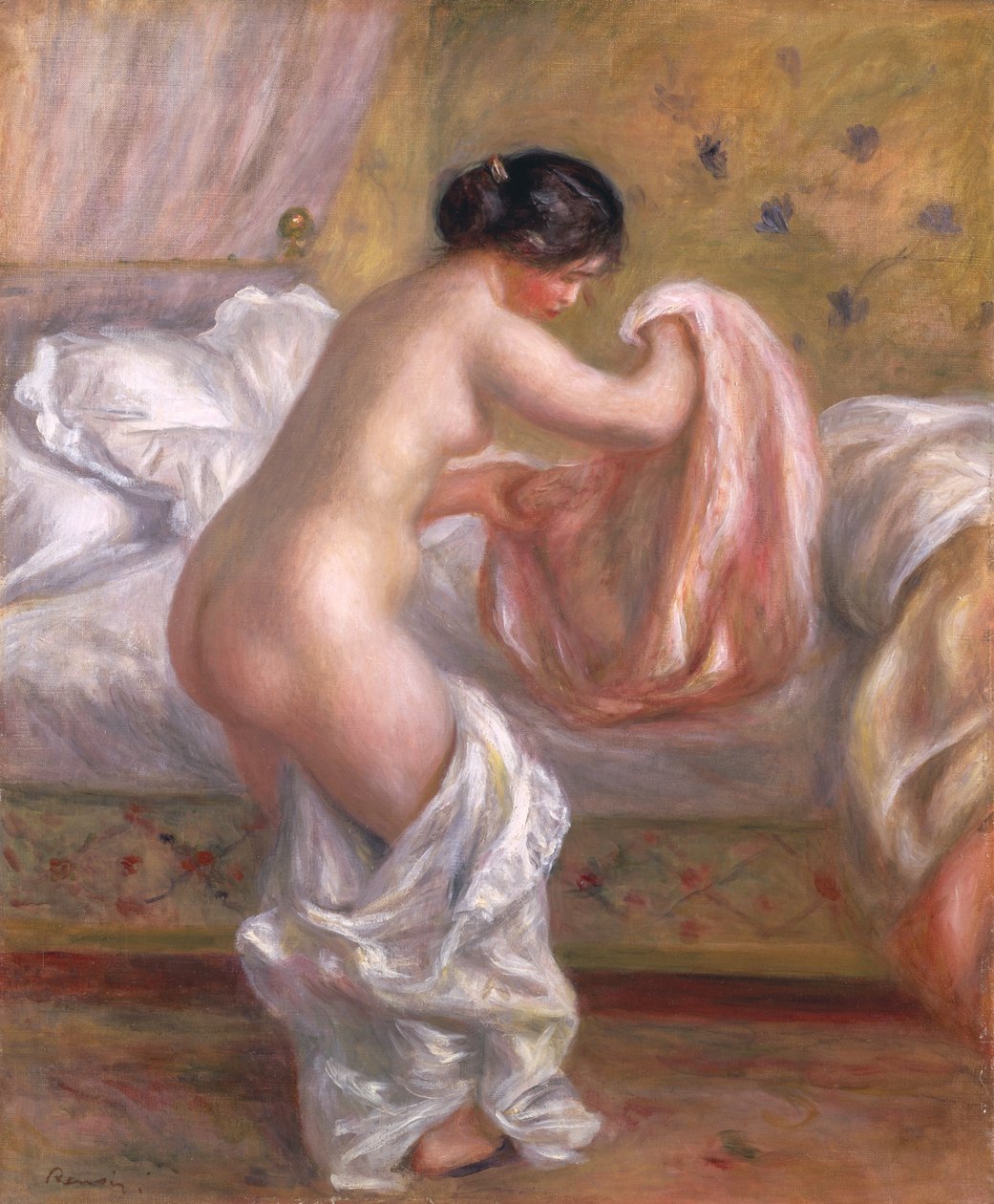 Gabrielle Arising, c.1909 (óleo sobre tela) de Pierre Auguste Renoir