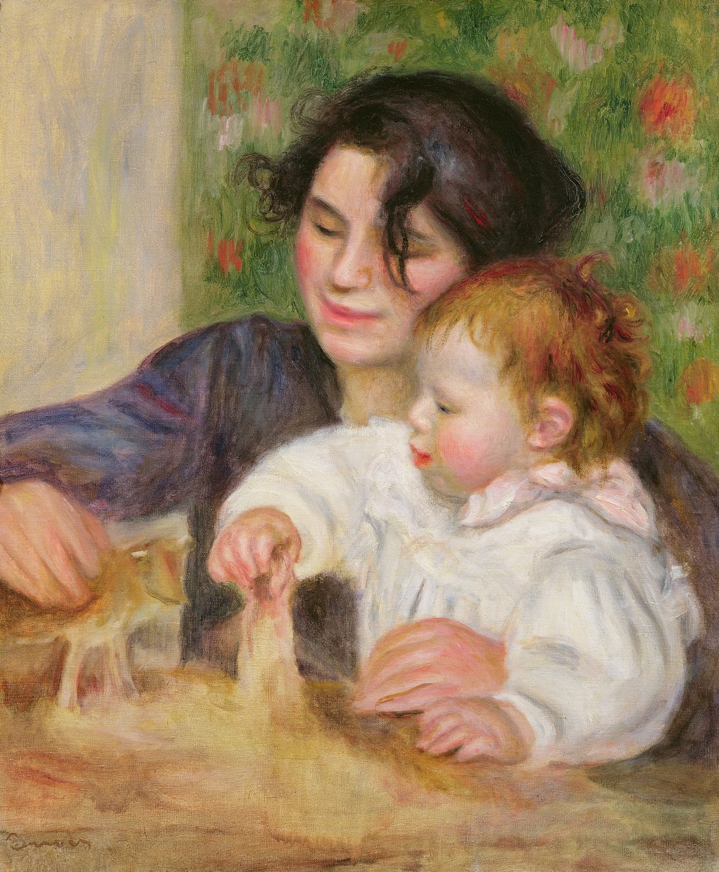 Gabrielle e Jean, c.1895-6 (óleo sobre tela) de Pierre Auguste Renoir