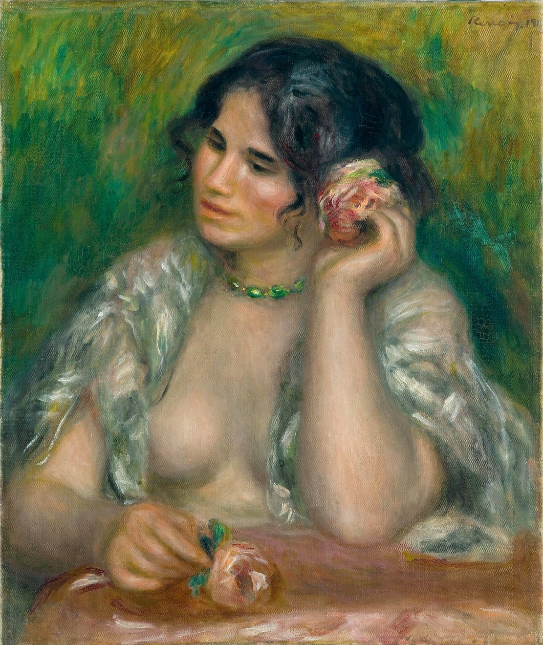 Gabrielle com a rosa de Pierre Auguste Renoir