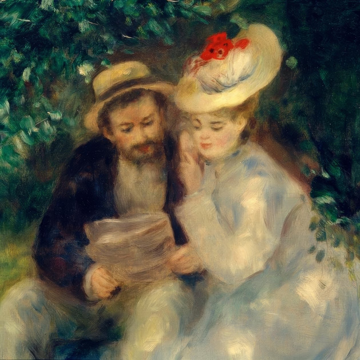 Segredos (La Tonnelle) de Pierre Auguste Renoir