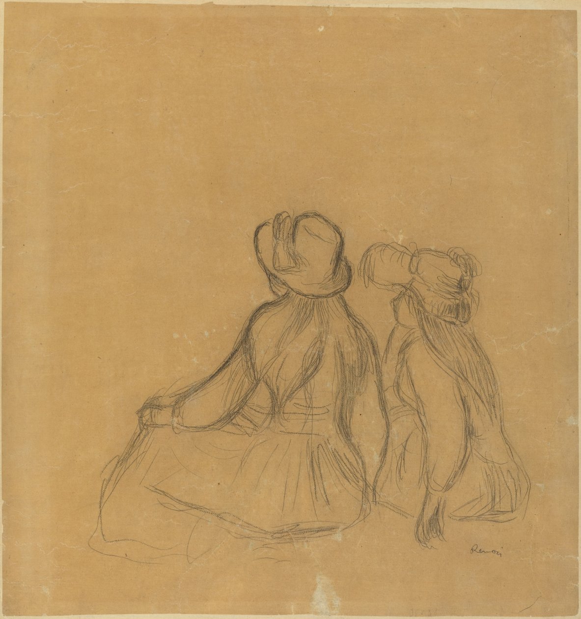 Infância, c. 1890. de Pierre Auguste Renoir