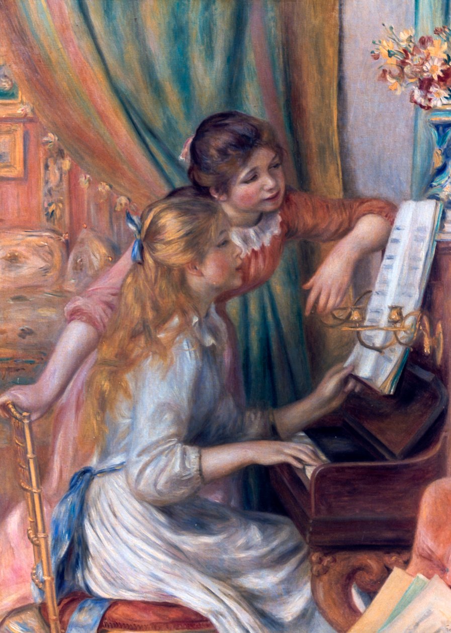 Meninas no piano, 1892 de Pierre Auguste Renoir