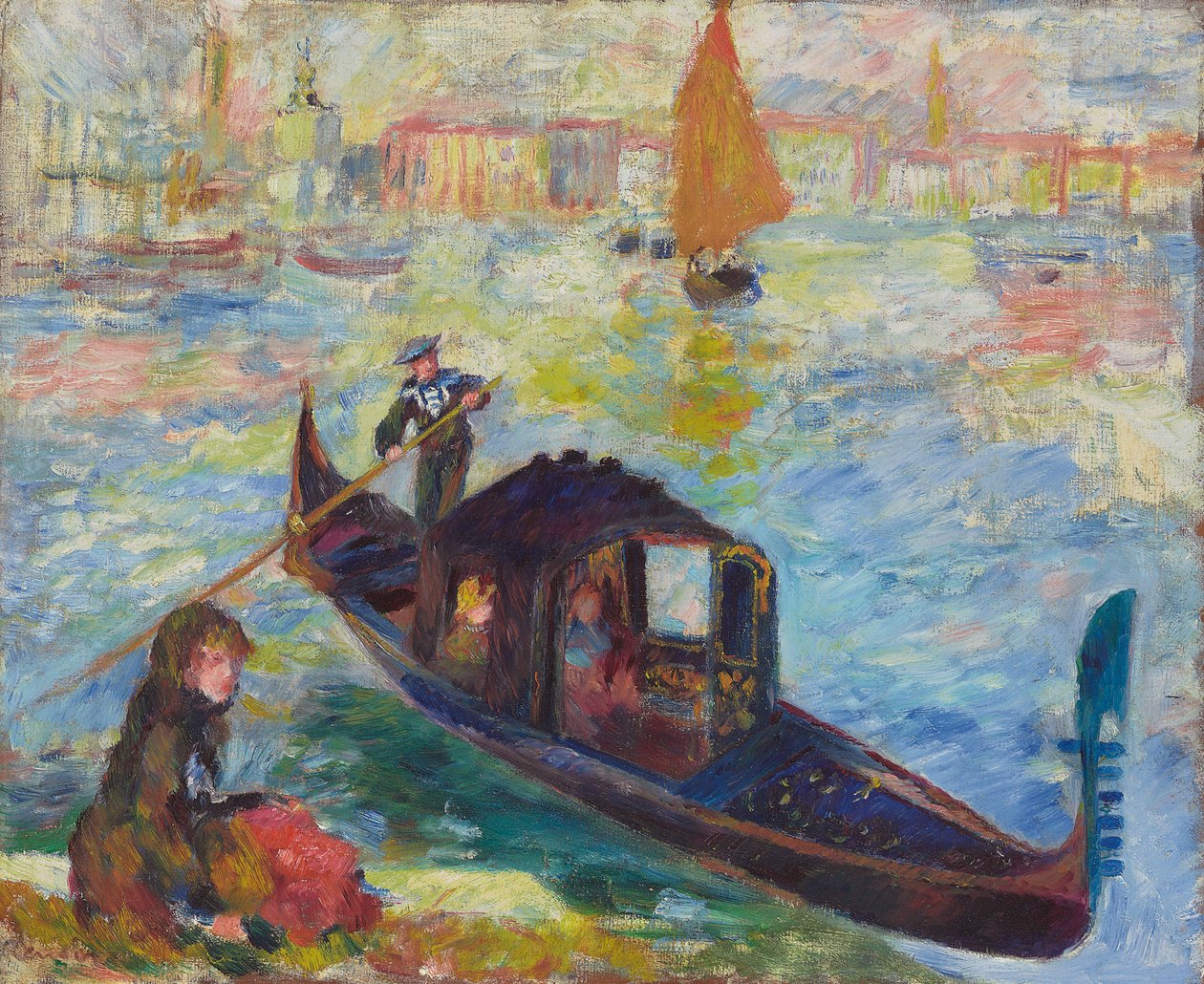 Gôndola, Veneza, 1881 de Pierre Auguste Renoir