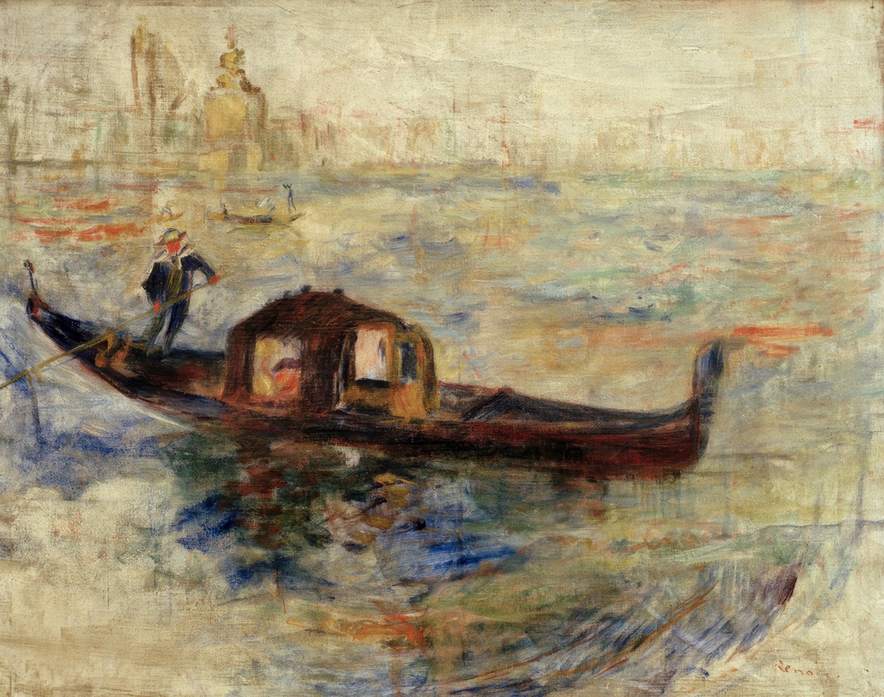 Gôndola em Veneza de Pierre Auguste Renoir